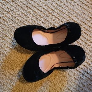 Kate Spade black velvet flats size 9